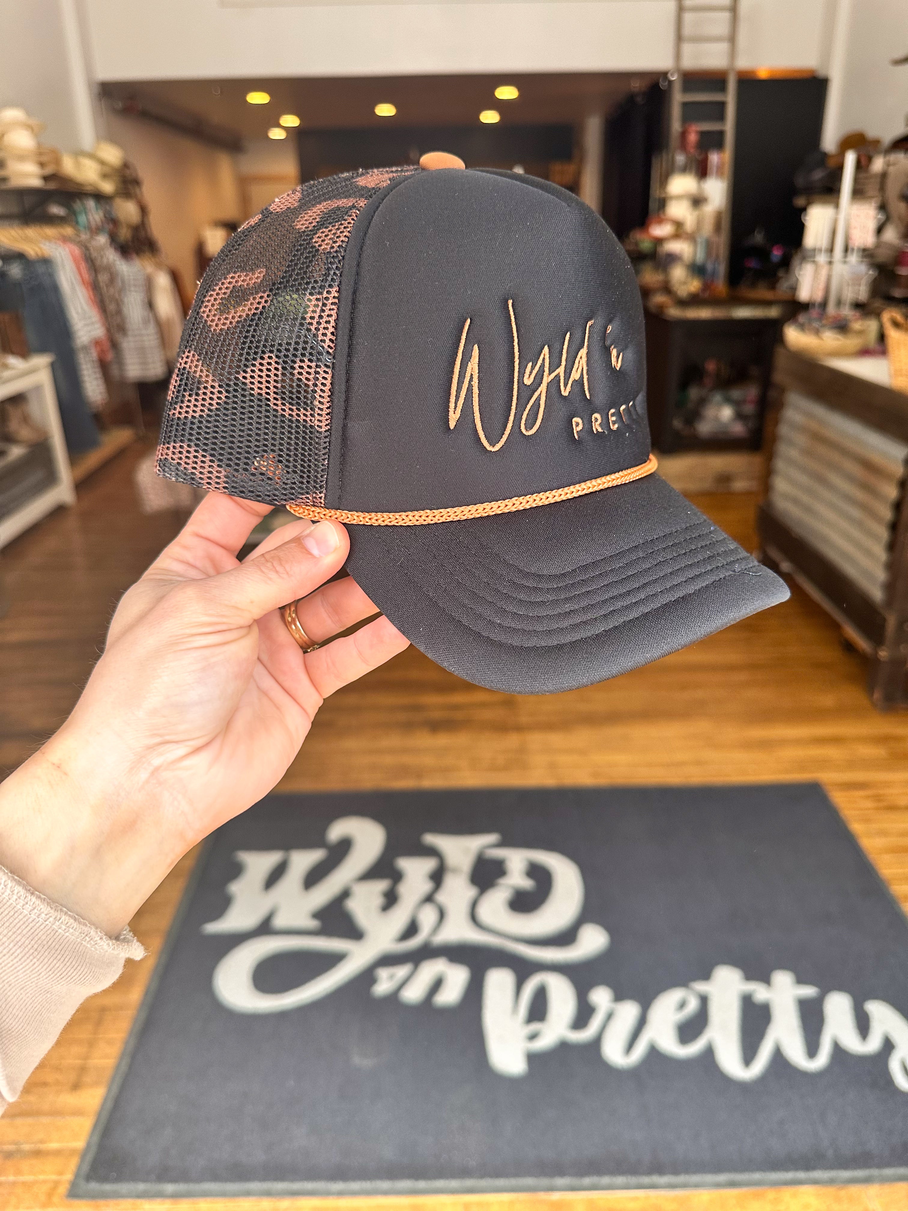**PREORDER** Leopard Print Wyld 'n Pretty Trucker Hat