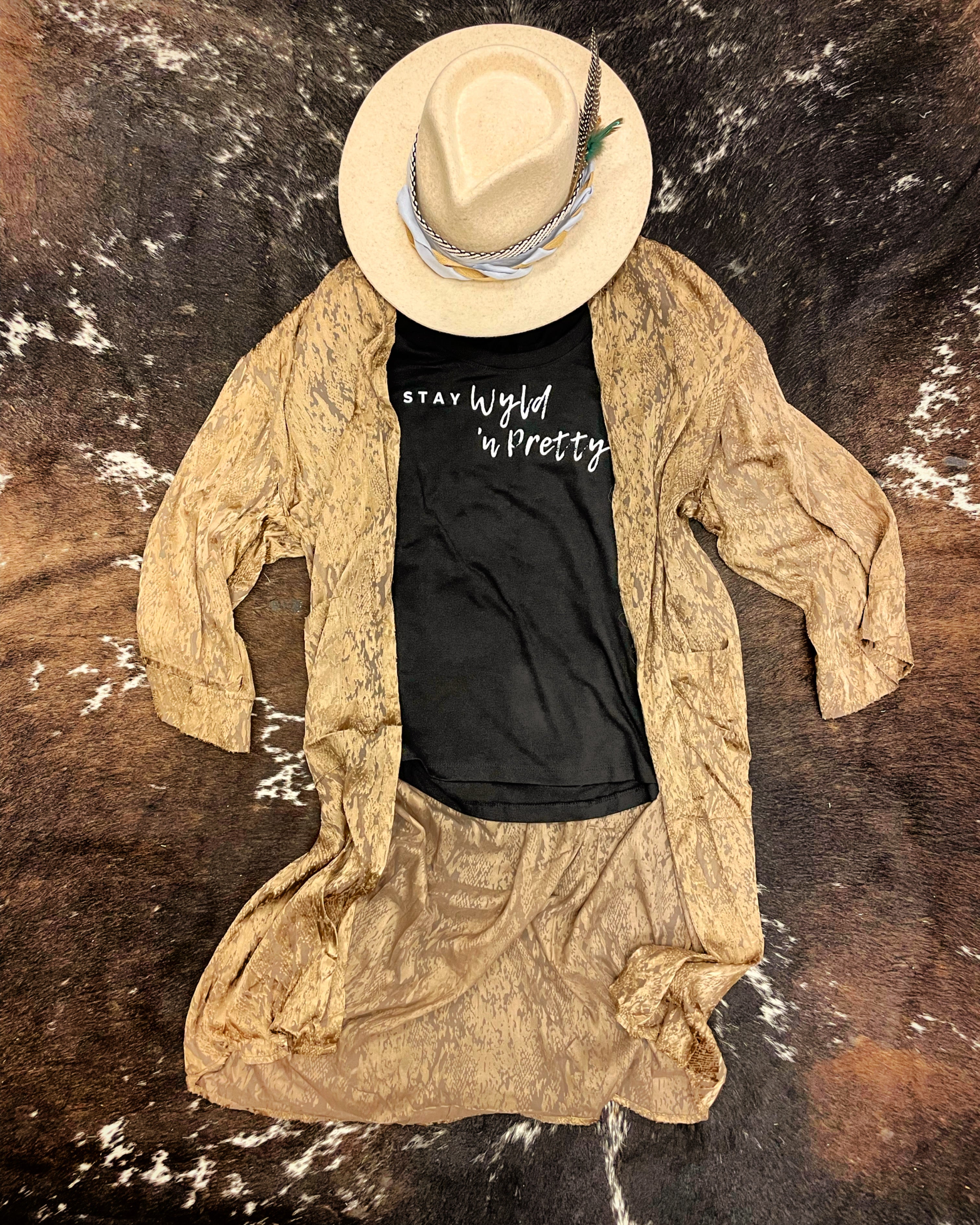 Shimmer Python Kimono